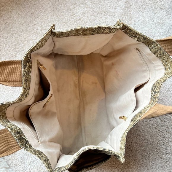 Tory Burch large canvas‎ tote - Picture 5 of 8